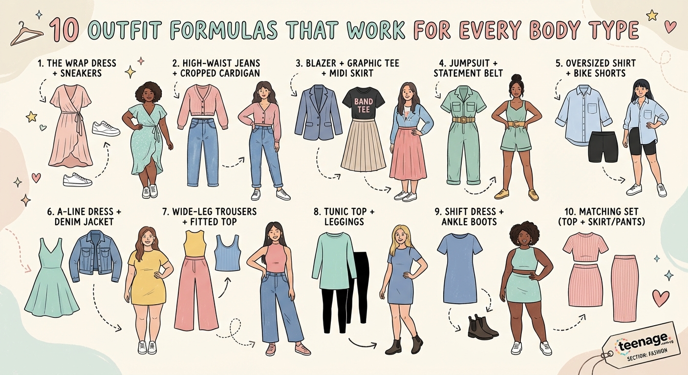 10 Outfit Formulas That Work for Every Body Type - Illustration 2
