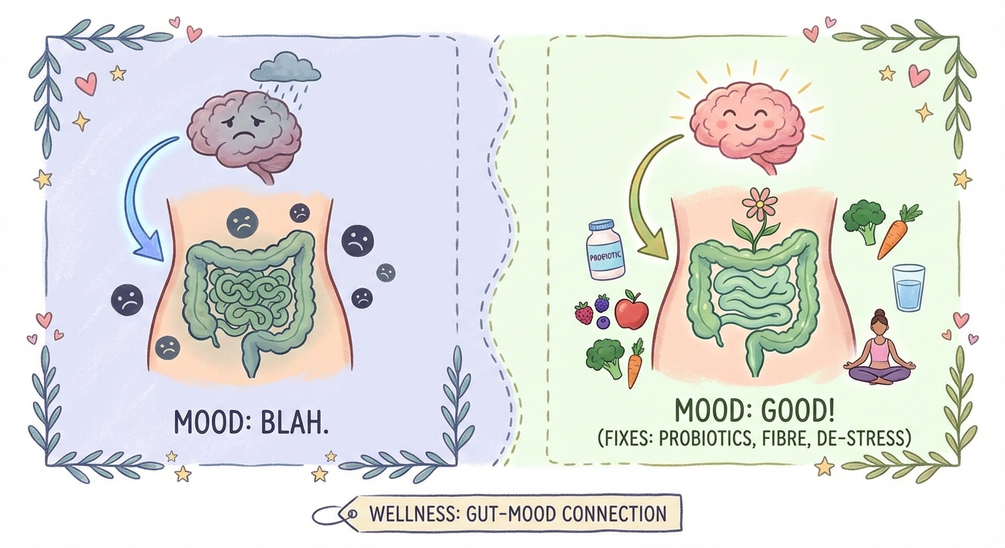 Why Your Gut Health Might Be Affecting Your Mood (And How to Fix It) - Illustration 1