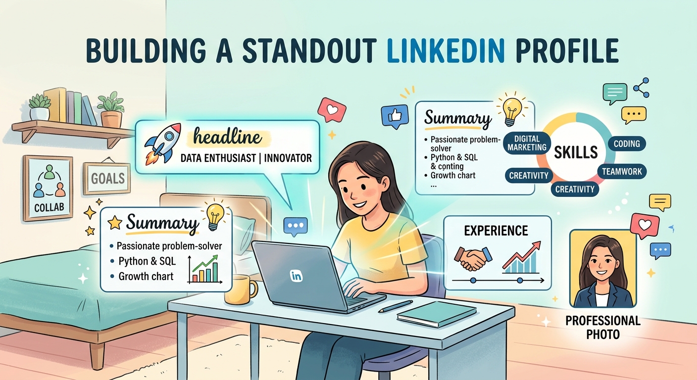 How to Build a LinkedIn Profile That Makes Recruiters Actually Notice You - Illustration 1