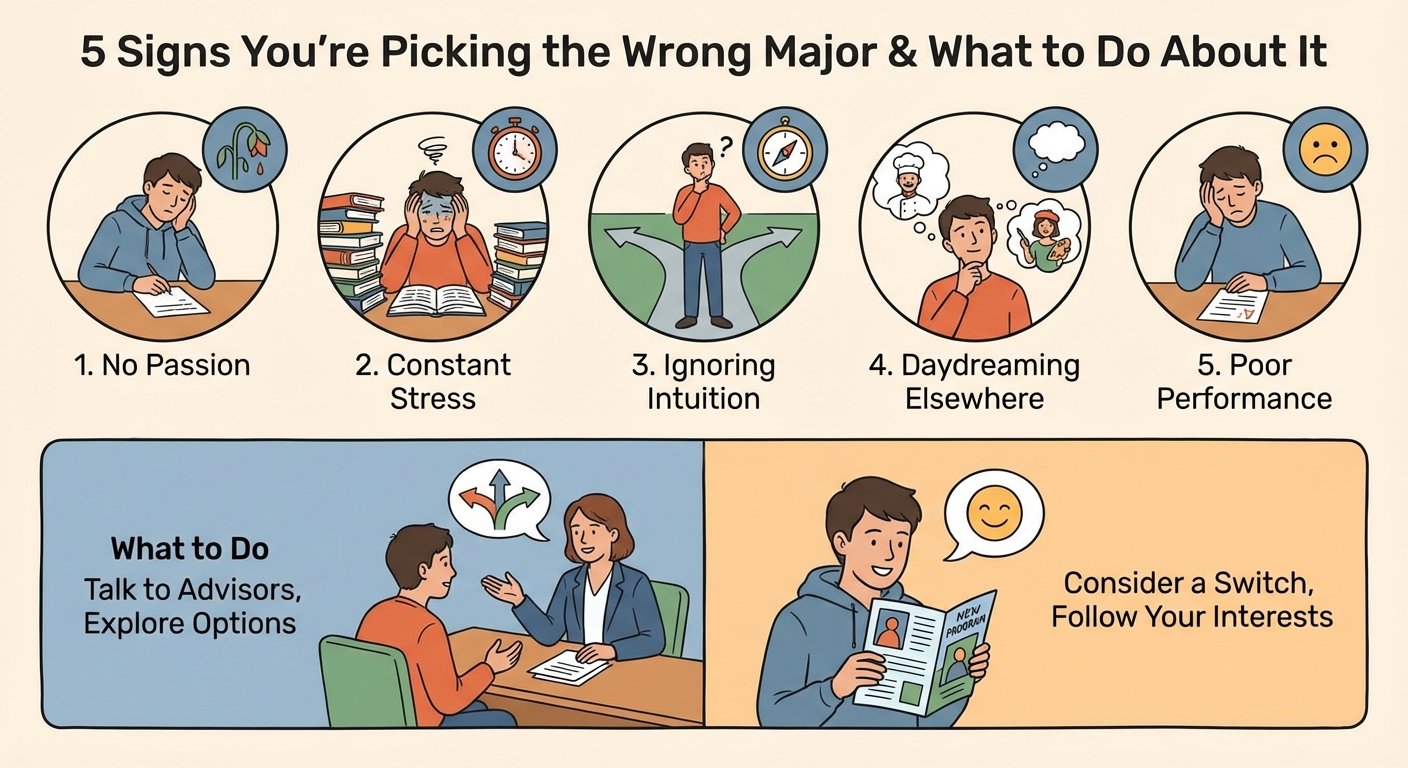 5 Signs You're Picking the Wrong Major and What to Do About It - Illustration 1