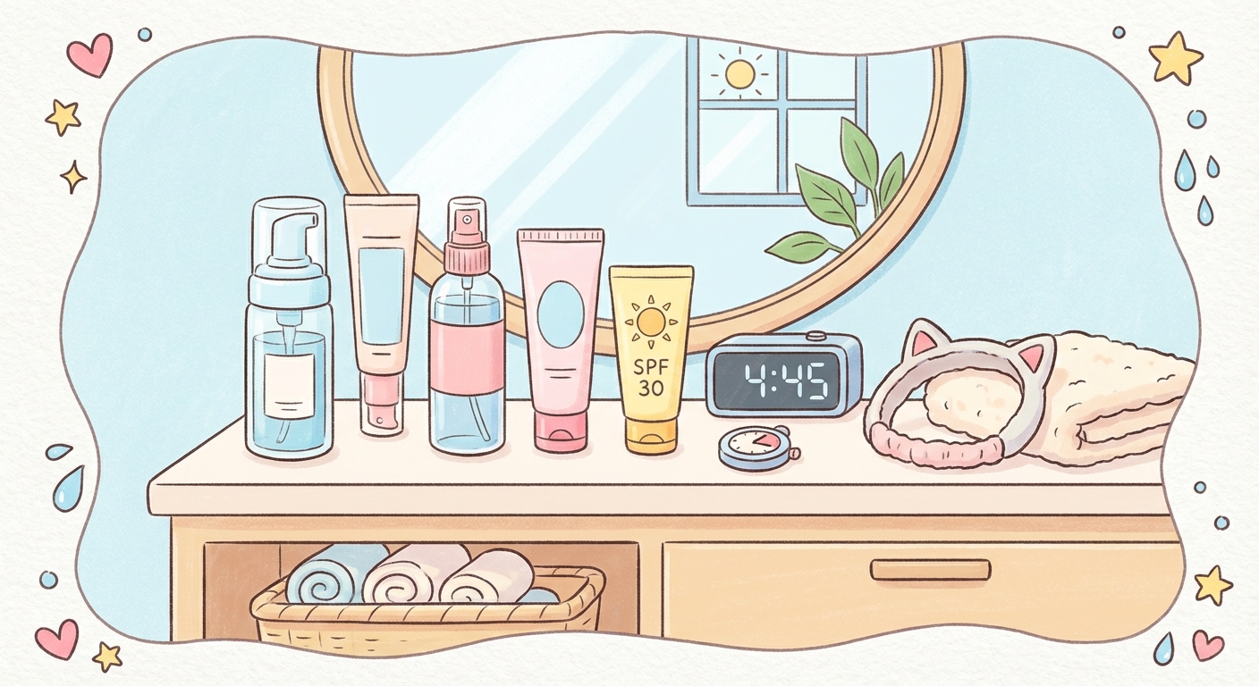 How to Build a Simple Morning Skincare Routine in Under 5 Minutes - Illustration 1